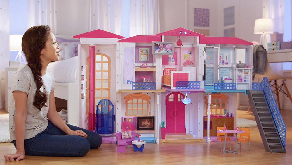 the interactive barbie dream house